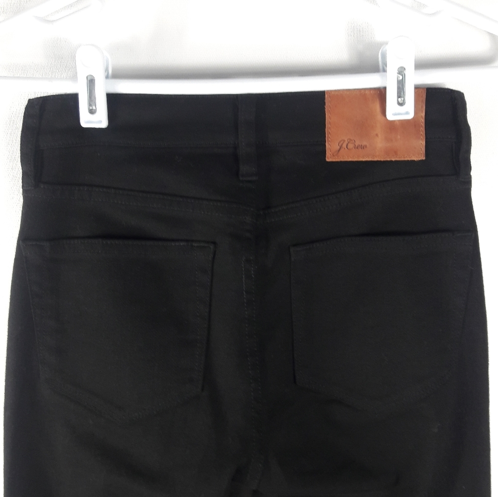 { J.Crew } High Rise Skinny Jeans. Premium Black Stretch Denim. Size 24 - Picture 7 of 8